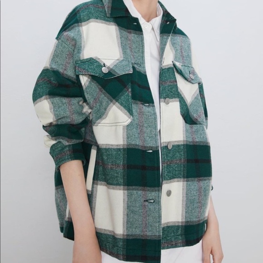 Zara plaid shacket